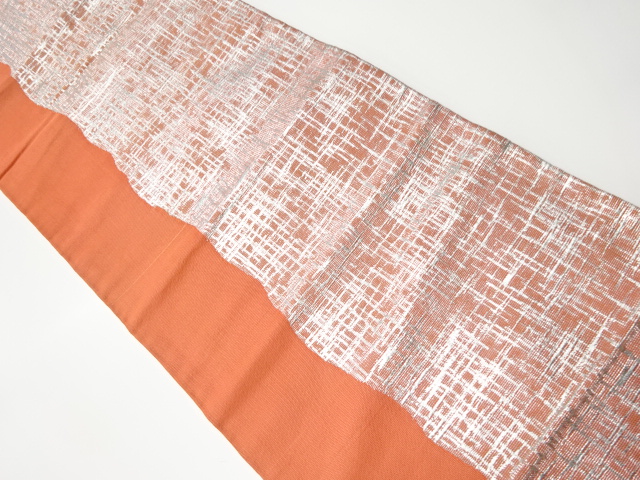 JAPANESE KIMONO / VINTAGE NAGOYA OBI / WOVEN STRIPE & ABSTRACT PATTERN